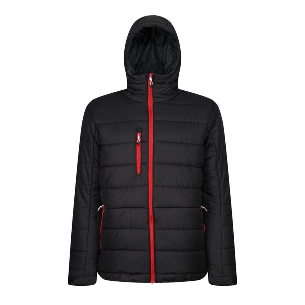 Regatta Professional Mens Thermal Padded Jacket / Black/Classic Red